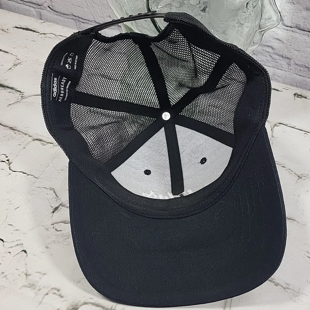 Adidas Aeroready Hat Mens Black One Size Snapback Ball Cap 100%‎ Cotton